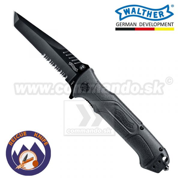 Taktický nôž Walther BTK 2 Tanto Black Tac Knife