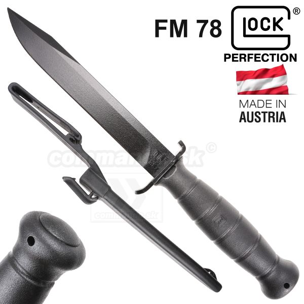 Bojový nôž Dýka Glock Model FM 78 Black 12161 Tactical Knife