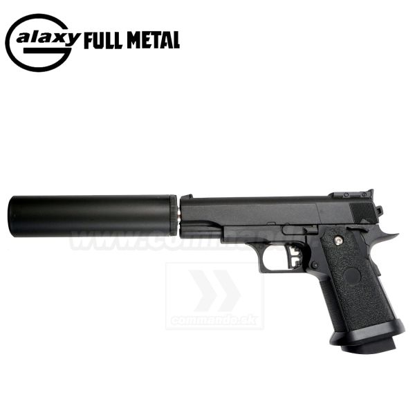 Airsoft Pistol Galaxy G10A Silencer Full Metal ASG 6mm