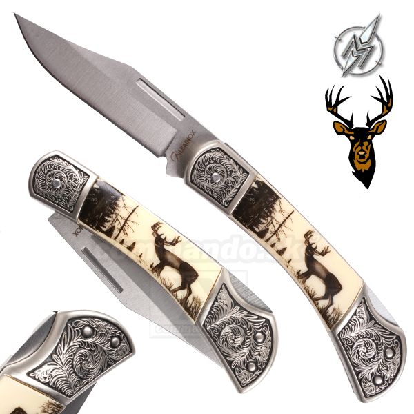 Martinez Albainox Deer Ornamental Jeleň zatvárací nôž 10823