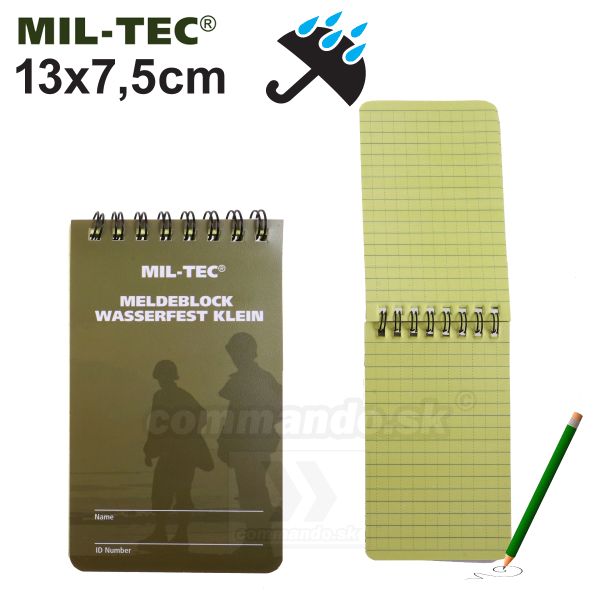 Poznámkový blok do dažďa 75x130mm