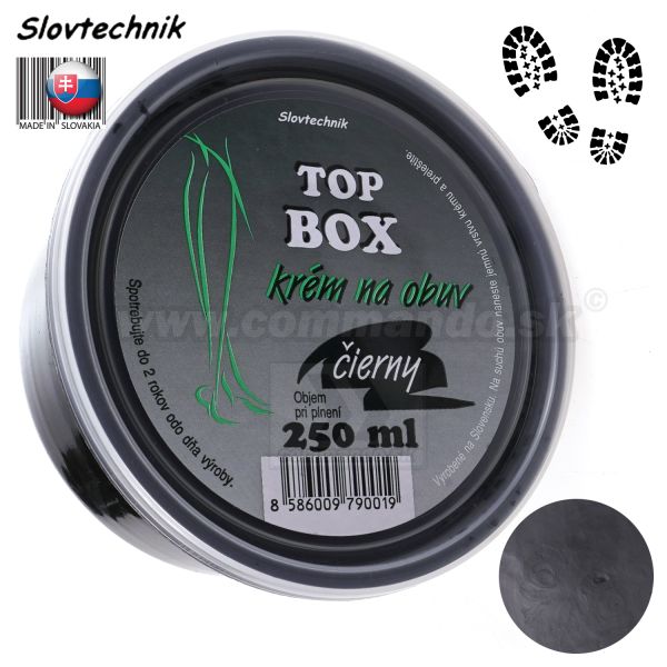 Slovtechnik Krém na obuv Top Box čierny 250ml