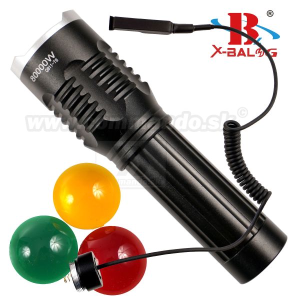 Bailong Color X-BAL BL-Q911 Taktické svietidlo Zoom Flashlite