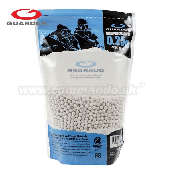 Guarder White 0,25g 4000ks 1kg Airsoft BB