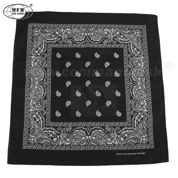 Šatka Bandana MFH - čierna