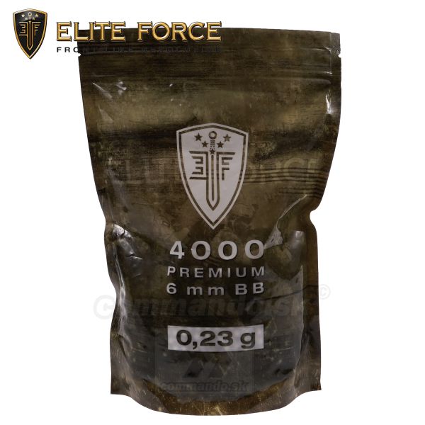 Airsoft Elite Force Premium BB guličky 4000ks 0,23g White