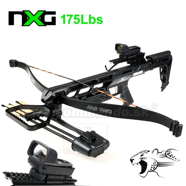 Reflexná kuša NXG JagTwo Recurve Crossbow 175 Lbs Black