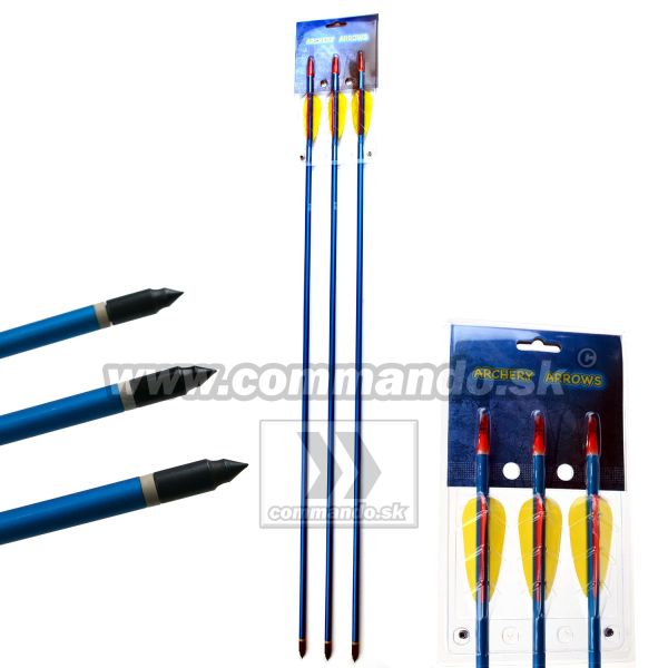 Šíp pre Luk Aluminium 30" Set 3ks Bow Bolt