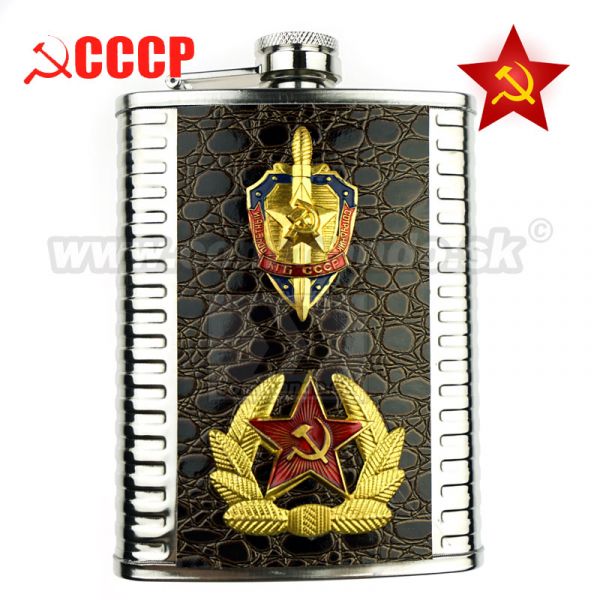 Likérková fľaša Ploskačka CCCP KGB 236ml 8 Oz