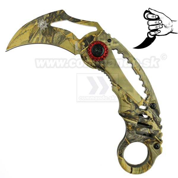 Karambit Derestrina X68D zatvárací nôž s clipom