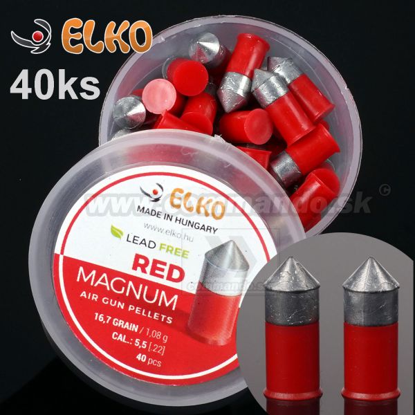 Elko Diabolo RED MAGNUM Pellets 40 ks 5,5 mm