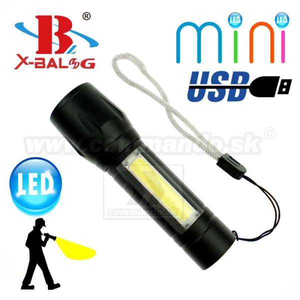 Bailong X-BAL BL-511 Mini USB LED svietidlo Zoom Flashlite