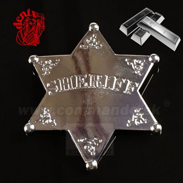 Odznak Sheriff Šerif postriebrený SILVER Denix