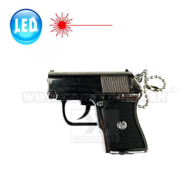 Kľúčenka Pistol SM s Laserom a Ledkou 1642