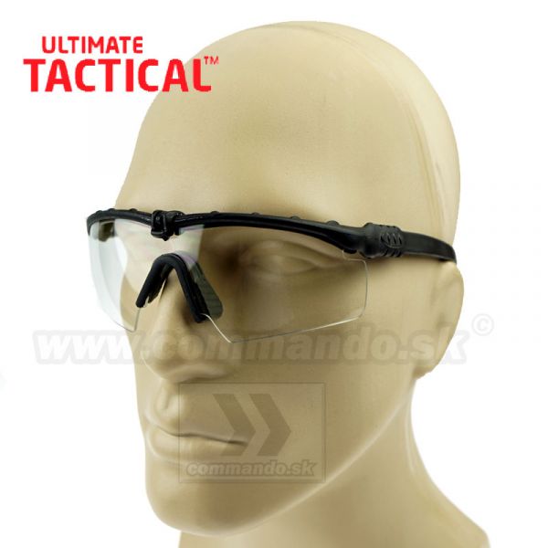 Taktické okuliare BLK číre priezorníky Ultimate Tactical