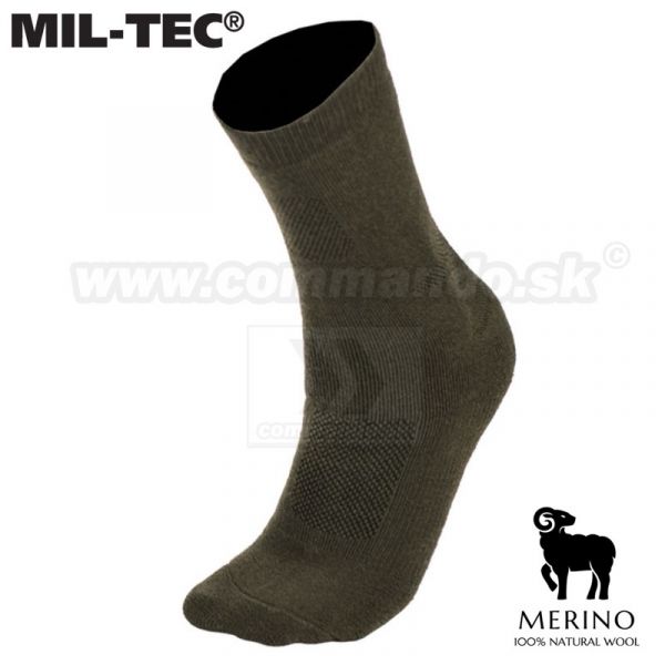 MERINO MIL-TEC® Ponožky 2ks v balení, oliv