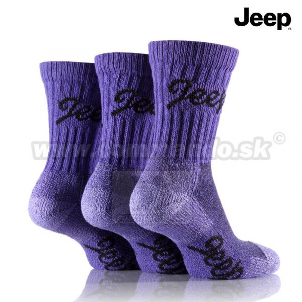 Jeep  Thermo  dámske turistické ponožky 3 páry fialové
