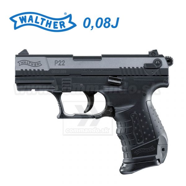 Airsoftová Pištoľ Walther P22 0,08J ASG Manual 6mm