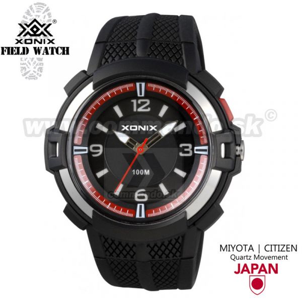 Náramkové military hodinky  XONIX QY 006  Red