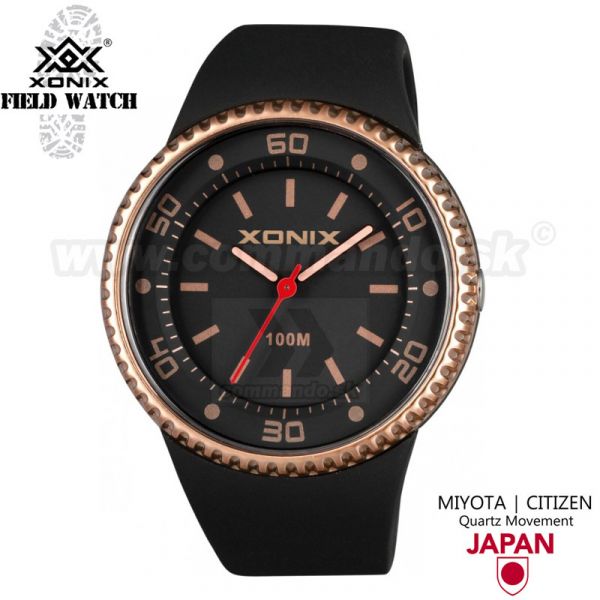 Náramkové hodinky  XONIX UN OJ 006 Black Brass