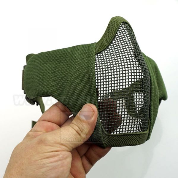 Ochranná maska Stalker Evo AOR2 s upevnením na Fast Helmu - Olive Green