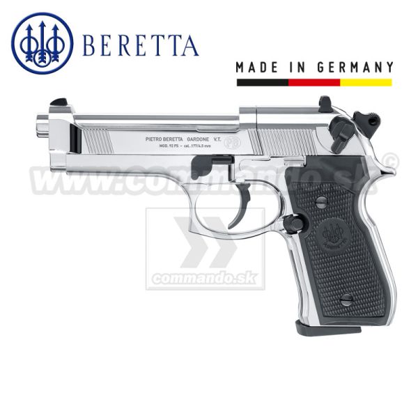 Vzduchová pištoľ Beretta M92FS chrom CO2 4,5mm, Airgun Pistol