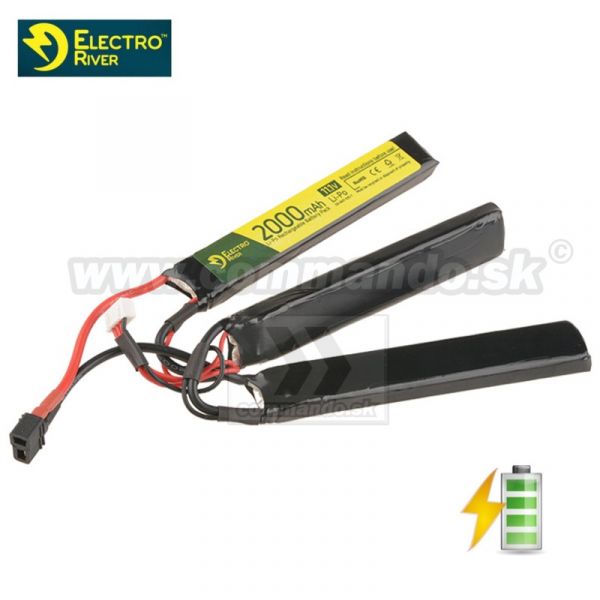 Electro River Energy Batéria T konektor DEAN Li-Po 11,1V 2000 mAh 25/50C