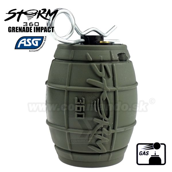 ASG STORM 360 airsoft granat Army Green Impact grenade