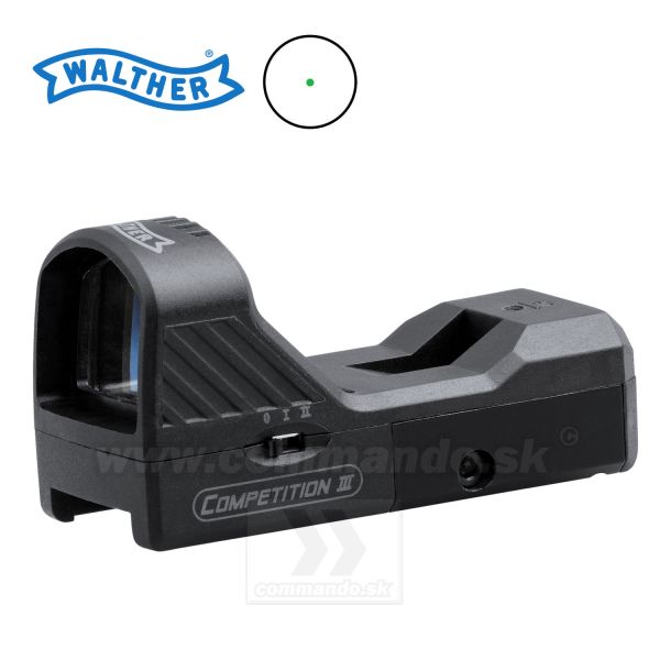Kolimátor Walther Competition 3 Point Sight Green