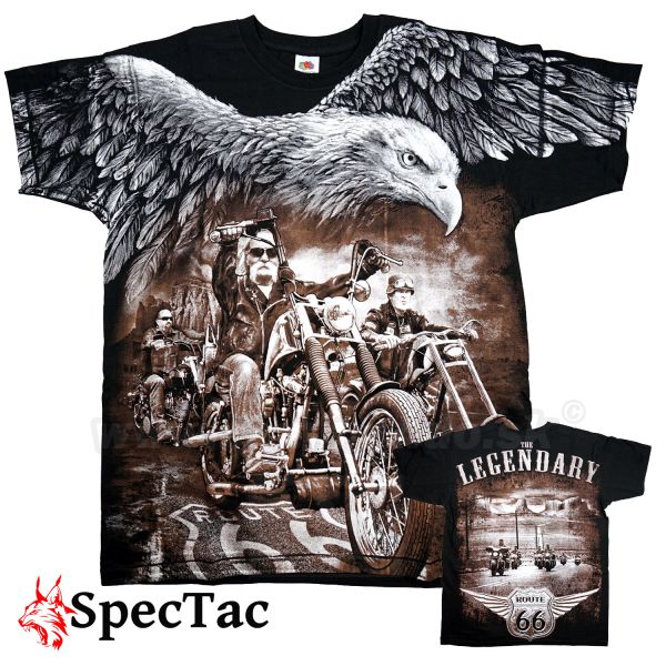 Tričko Motorcycle Legendary Route 66 T-Shirt
