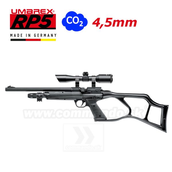 Vzduchovka RP5 Carbine Kit Umarex CO2 s pažbou a puškohľadom Walther 4x32, 4,5mm airgun