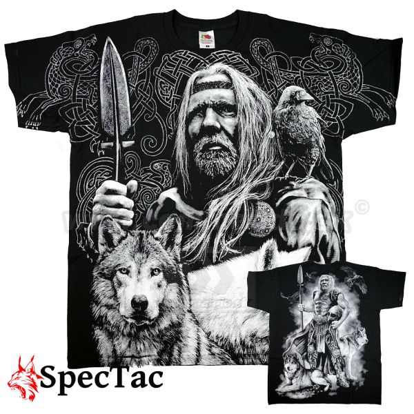 Tričko s potlačou Viking RAGNAROK s Vlkmi
