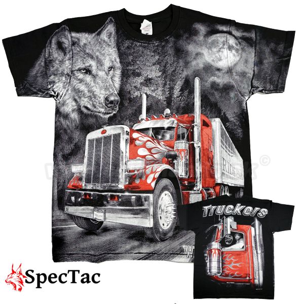Tričko Red Truckers Wolf T-Shirt