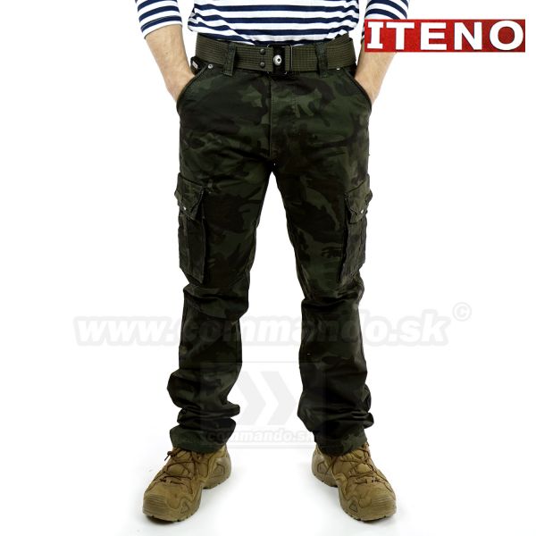 ITENO TOP HERO kapsáčové nohavice Tactical Dark Green Camo