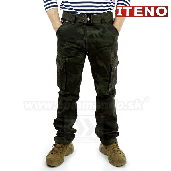 ITENO TOP HERO kapsáčové nohavice Tactical Dark Green Camo