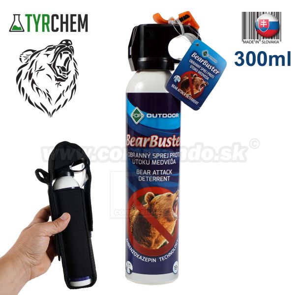 Sprej na medvede BearBuster defender obranný sprej 300ml