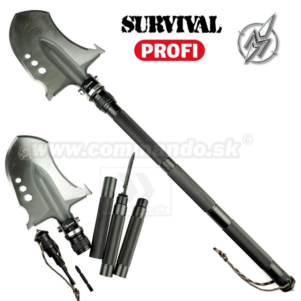 PROFI Survival skladacia taktická lopatka 33085 Albainox Shovel