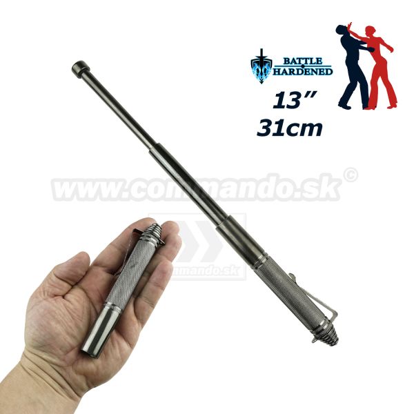 Teleskopický malý vreckový obušok 12" kalený GODPV