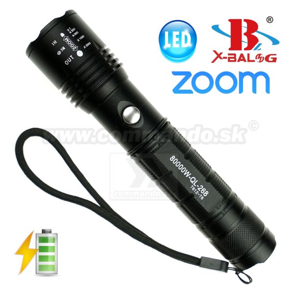 Bailong X-BAL T612-T6 20028 LED svietidlo Zoom Flashlite