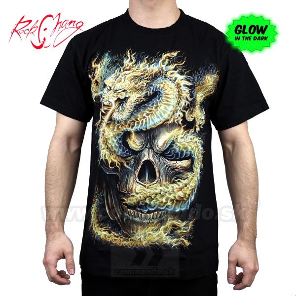 Tričko Fire Skull Dragon Rock Chang GR595 Tshirt