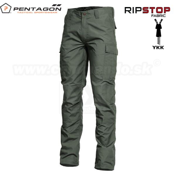 Pentagon BDU RipStop 2.0 taktické nohavice Olive Green