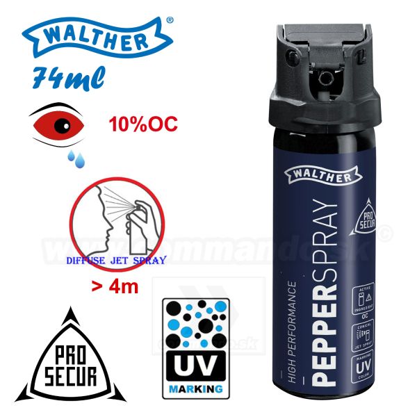 Obranný sprej Walther Prosecur Pepper Spray 74 ml, difúzny