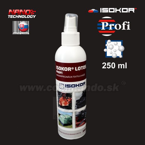 Isokor Lotos Nano PROFI Impregnácia textilu 250ml