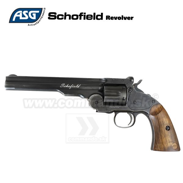 Vzduchová pištoľ Revolver SCHOFIELD CO2 4,5mm diabolo