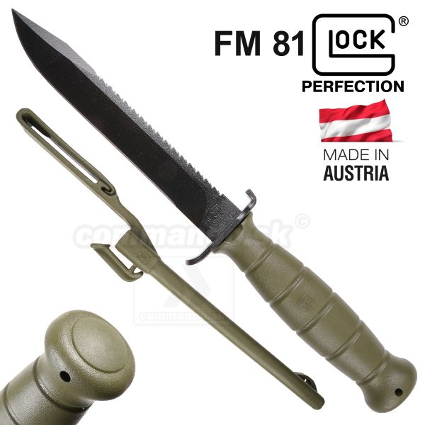 Bojový nôž Dýka Glock Model FM 81 Battlefield Green Tactical Knife 12029