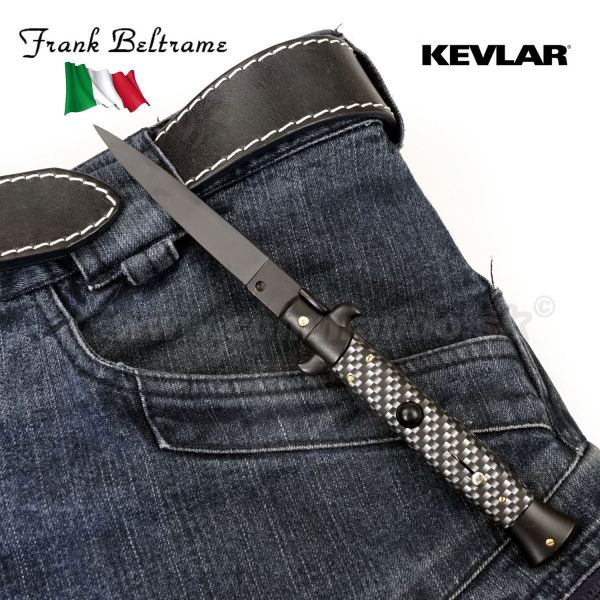 Frank Beltrame Stiletto 23cm Kevlar Teflon vyskakovací nôž
