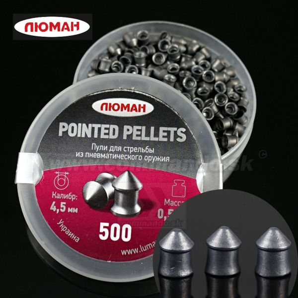 Luman Diabolo Pointed Pellets 0,57g 500ks 4,5mm