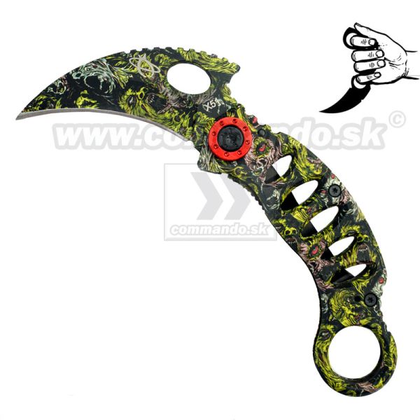 Karambit Mantis X51 MK-3 zatvárací nôž s clipom