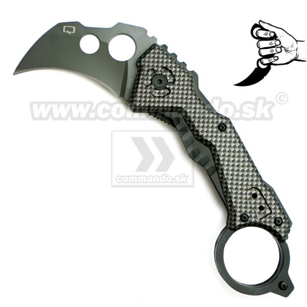 Karambit QTR-Z zatvárací nôž s clipom