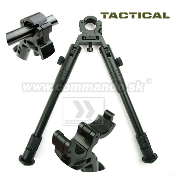 Universal Retractable Barrel Bipod Full Metal Taktická dvojnožka S60